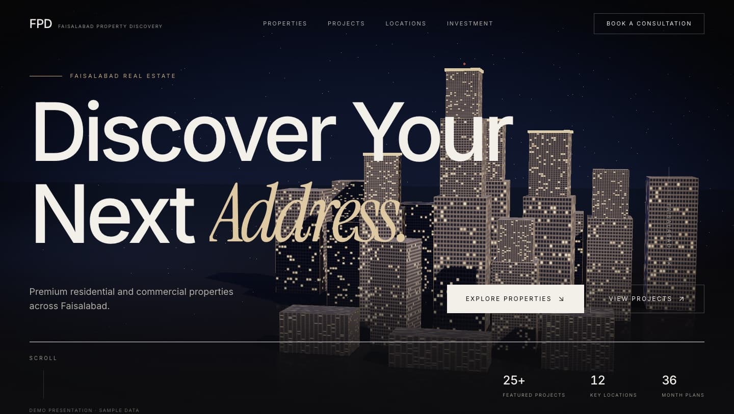 Property Discovery Platform — the live deployment