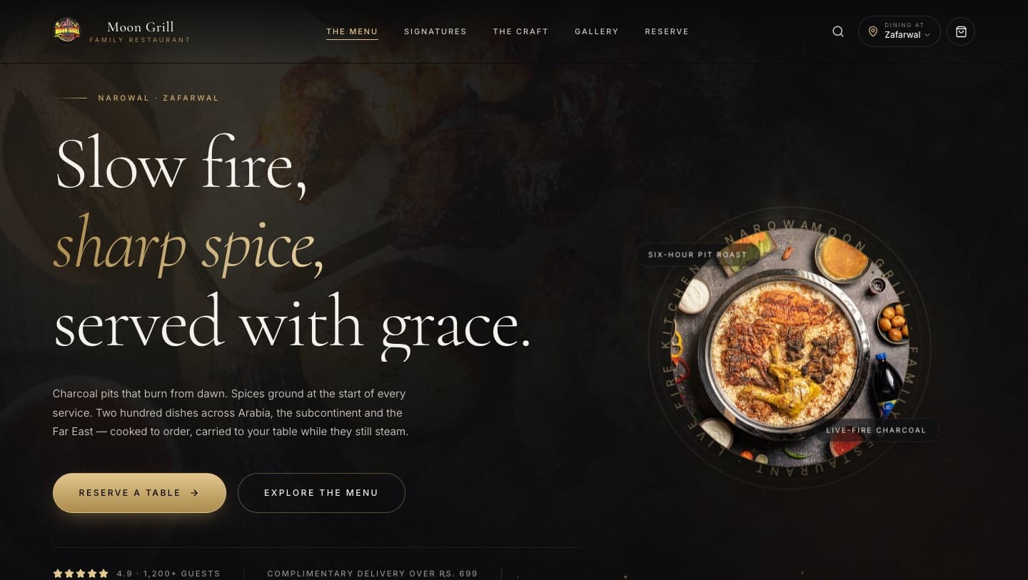 Restaurant Digital Experience — the live deployment
