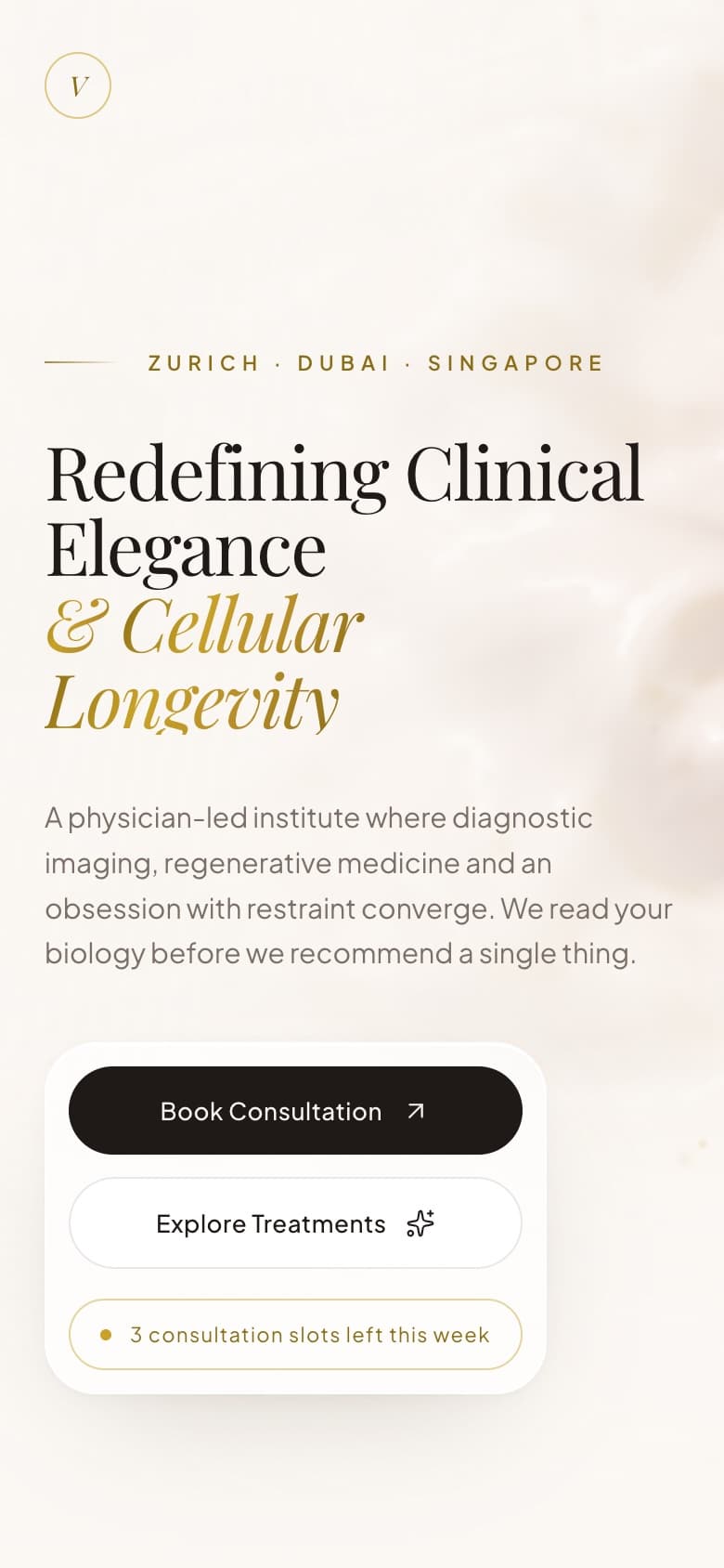 Healthcare & Clinic Experience running on a phone