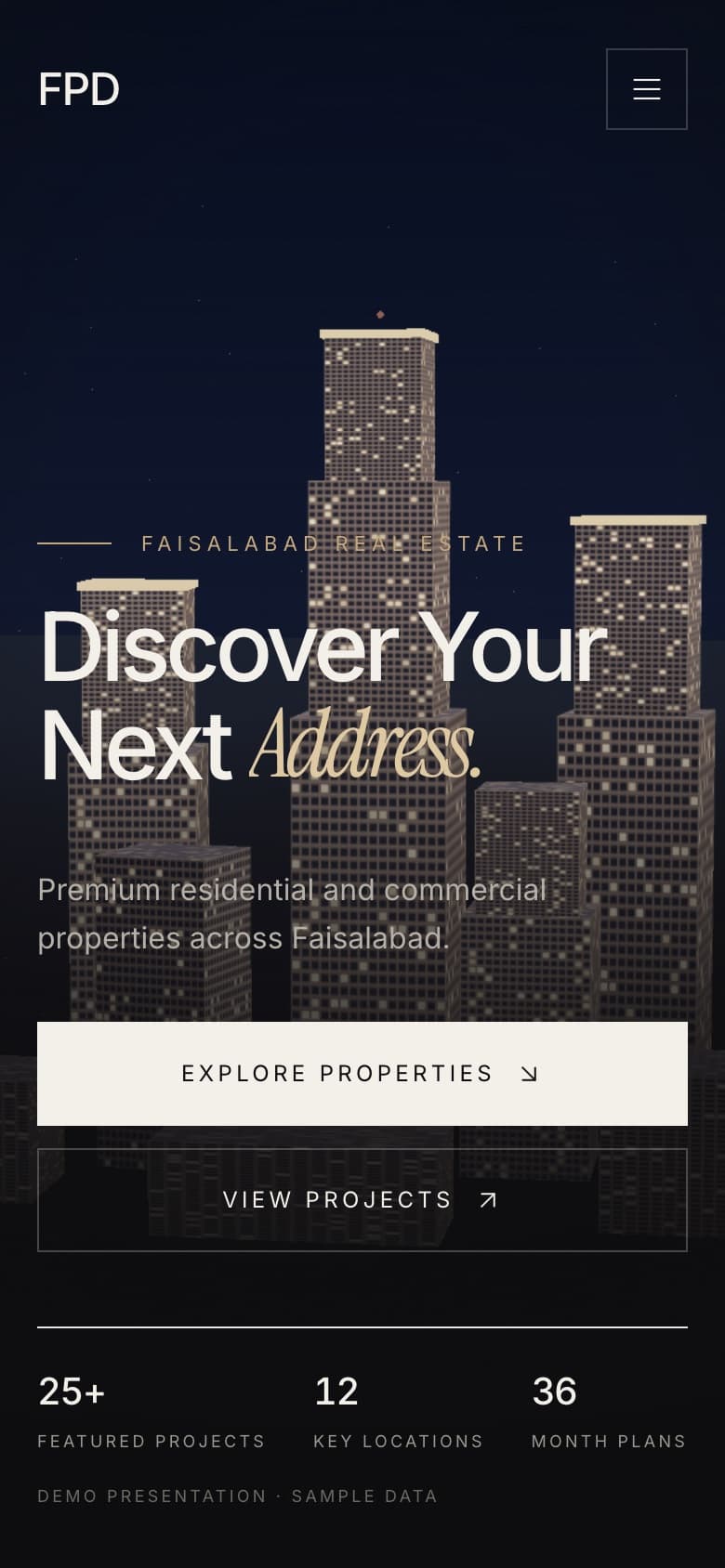 Property Discovery Platform running on a phone